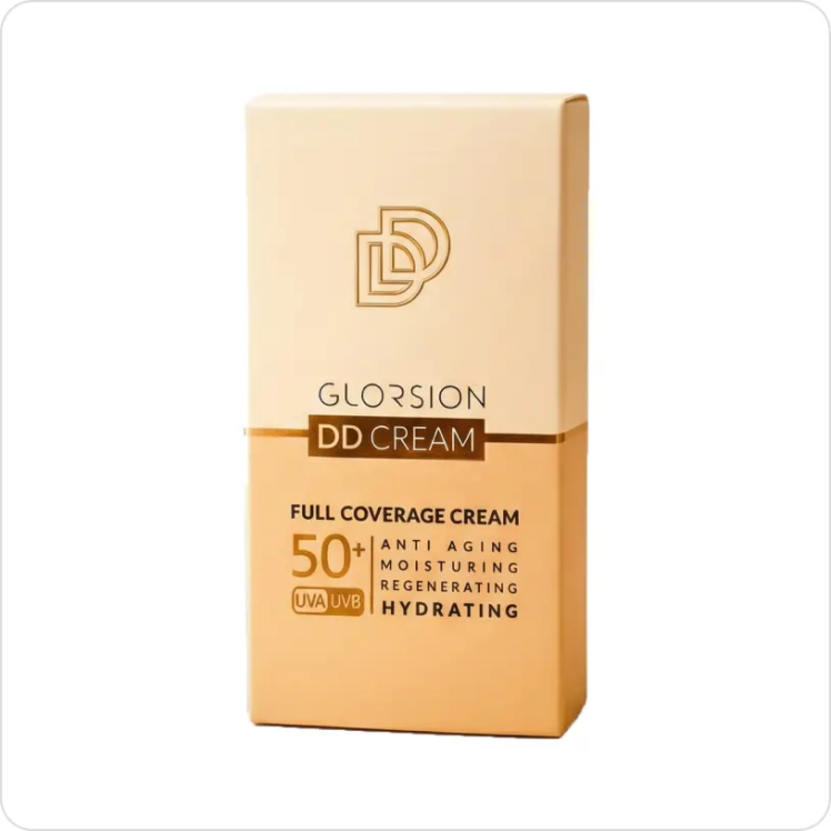 جعبه دی دی کرم گلورشن با SPF50